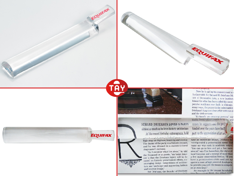 4X Bar Magnifier with Handle Bar Magnifier with Handle, semi bar reading magnifier