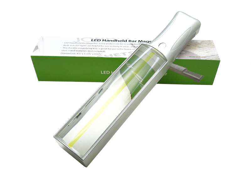 Raised lighted bar Handheld LED Magnifying Glass-1603