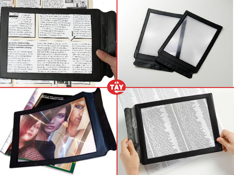 超薄輕量整頁放大鏡 報紙雜誌閱讀專用放大鏡