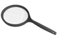 4 Inches Round Plastic Handheld Magnifier-3040