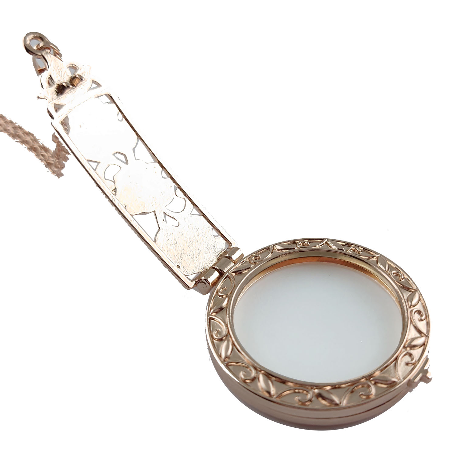 open up magnifier pendant necklace