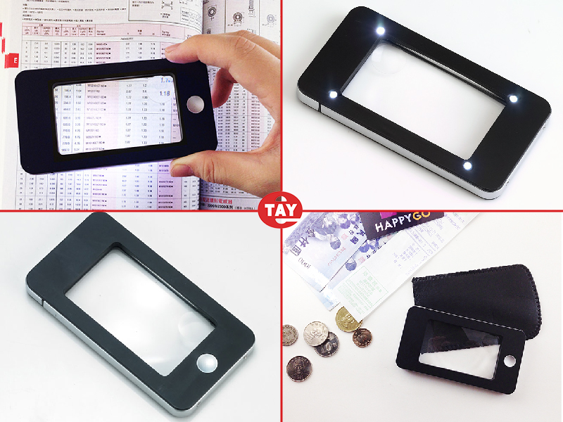 iPhone時尚造型LED雙焦點攜帶式放大鏡 iPhone時尚造型LED雙焦點攜帶式放大鏡