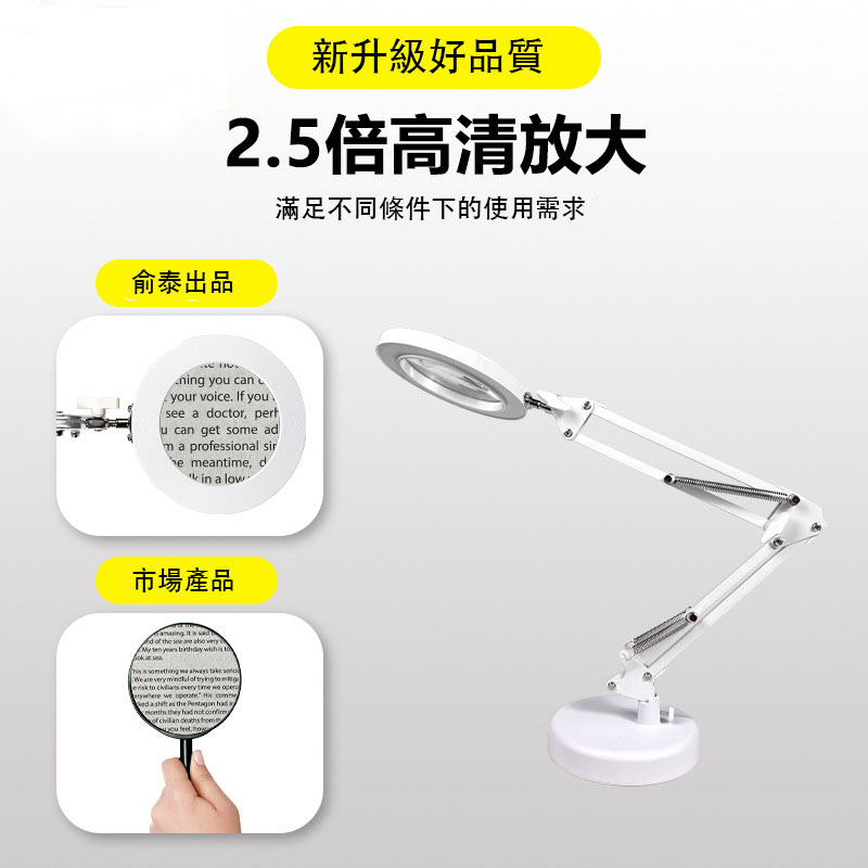 2.5倍高清放大滿足不同條件下的使用需求