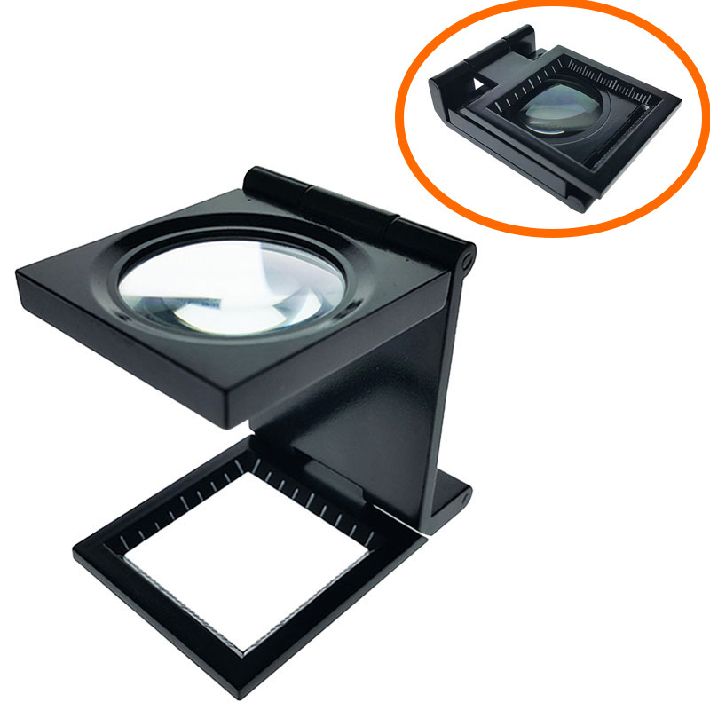 金屬框可折疊6倍28mm大鏡面看布鏡-LT28M