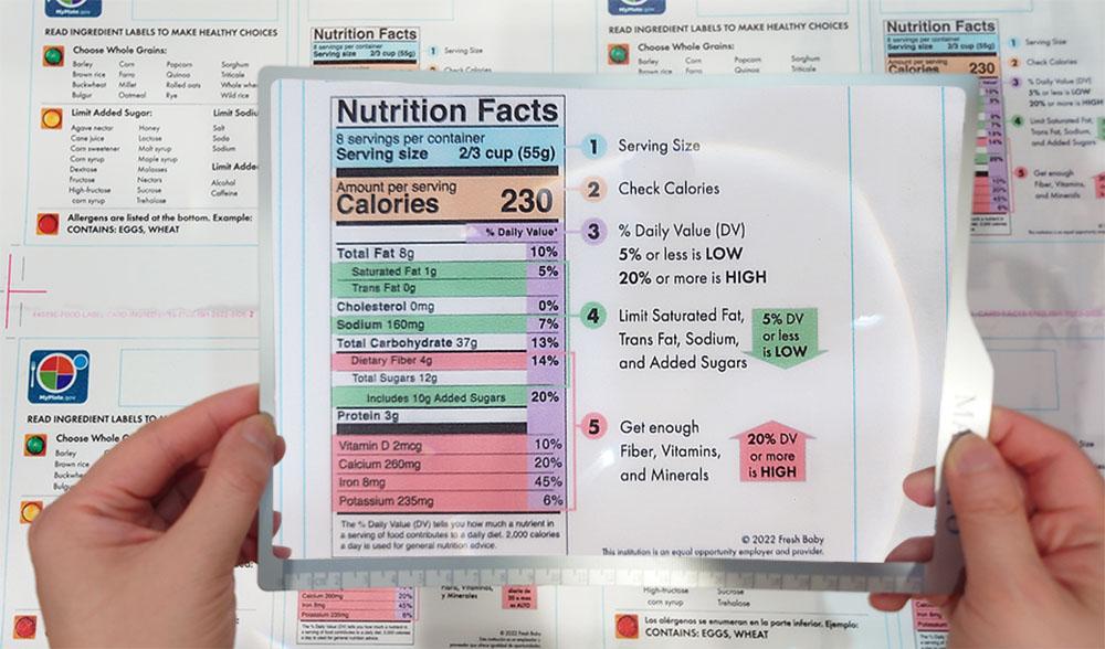 magnifying sheet for reading small font 3x magnifying
