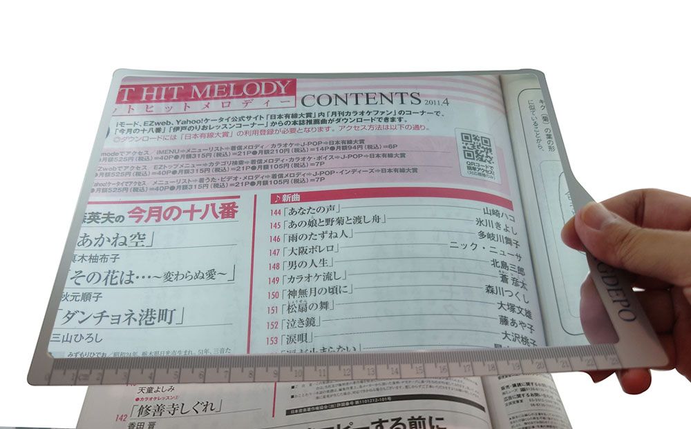 3x page magnifying sheet for reading