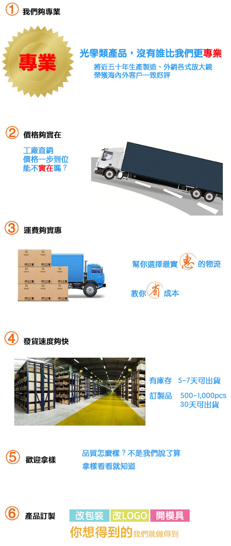 俞泰是您專業信賴的放大鏡OEM/ODM夥伴