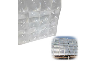 4 Array Fresnel Solar Concentrator Optical Acrylic Lens For Green Energy and Eco-Friendly Power